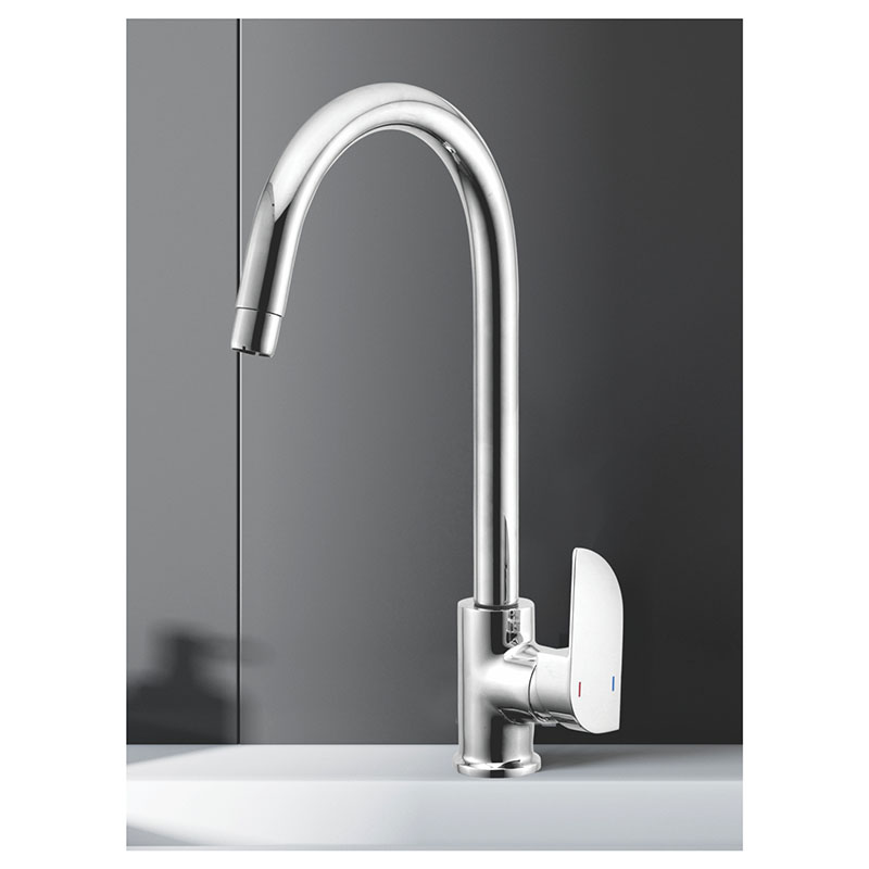 Single Lever Sink Mixer with Swinging Spout Table Mounted